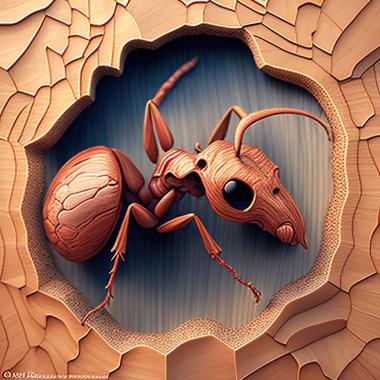 3D model Pogonomyrmex araucania (STL)